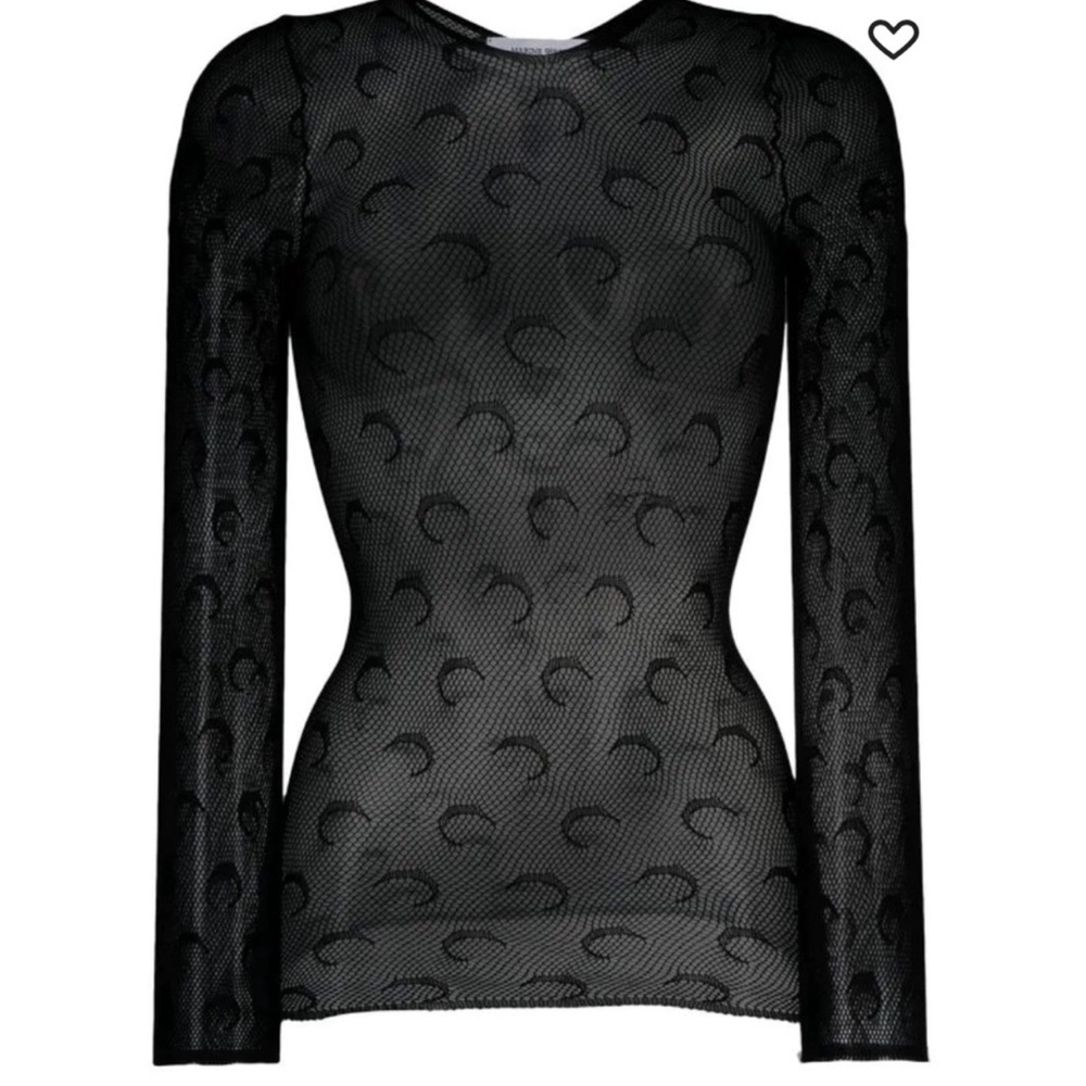 Marine Serre Mesh Moon top